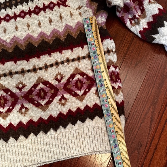 Old Navy XL Fair Isle Oversized Crew Neck Sweater - Picture 7 of 9